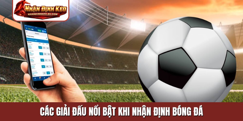 Các giải đấu nổi bật khi nhận định kèo bóng đá