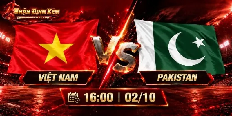 Soi Kèo Việt Nam Vs Pakistan, 16h00 Ngày 02/10 ASEAN Cup